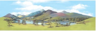 Peco SK-11 Mountain Lake 山邊湖泊(228mm X 737mm)