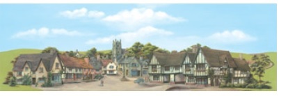 Peco SK-16 Town 小鎮 (228mm X 737mm)