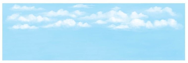 Peco SK-19 藍天白雲背景圖(173mm X 559mm)