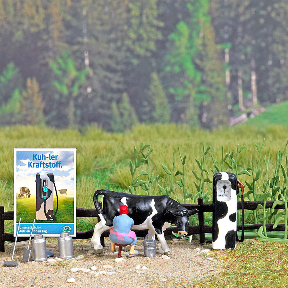 Busch 7722 HO規 擠牛奶的婦人