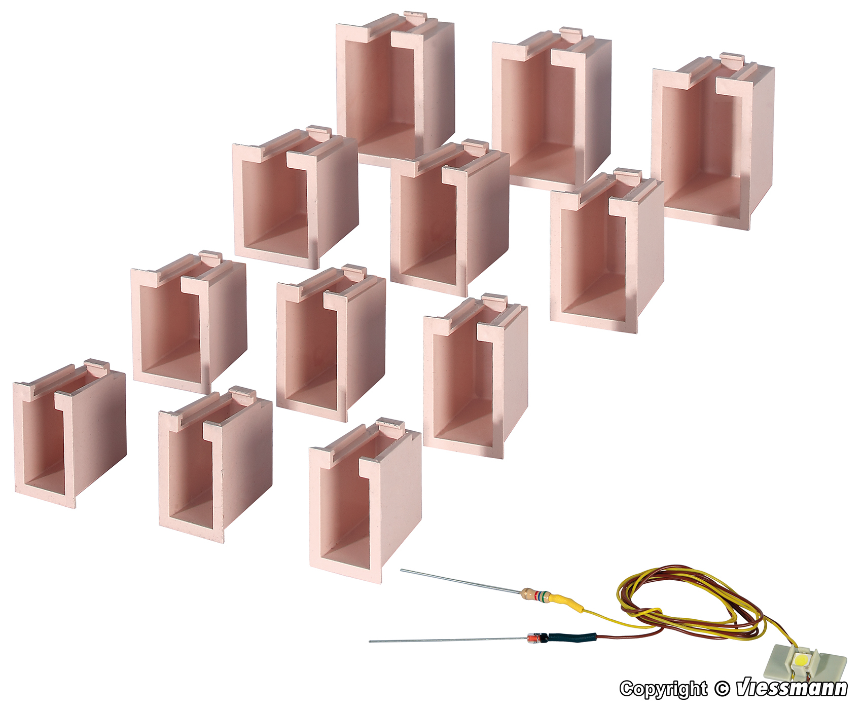 Viessmann 6005 HO規 House illumination start-set 房子照明組