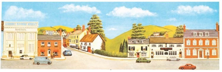 Peco SK-30 郊區商業城鎮背景圖(737 x 228 mm)