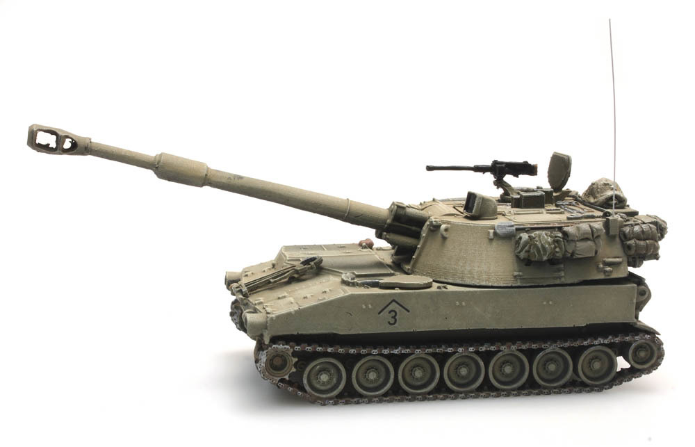 Artitec 6870157 HO scale, US M109 A2 Desert St 坦克