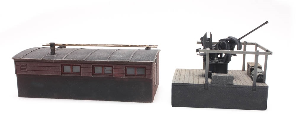 Artitec 487.801.65 HO規 高射炮台.可裝於敞車上Cargo WM 37mm Fl