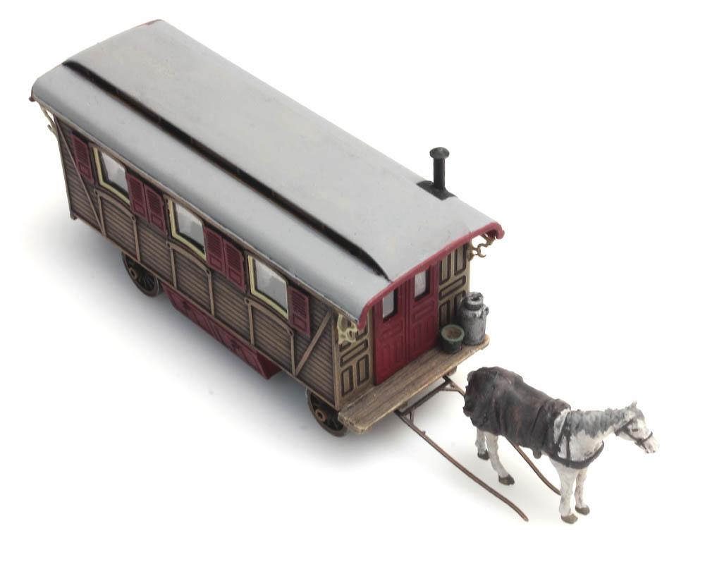 Artitec 387.368 HO規 Woonwagen 馬+大篷車