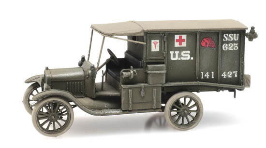 Artitec 6870308 HO規  US T-Ford Ambulance 救護車
