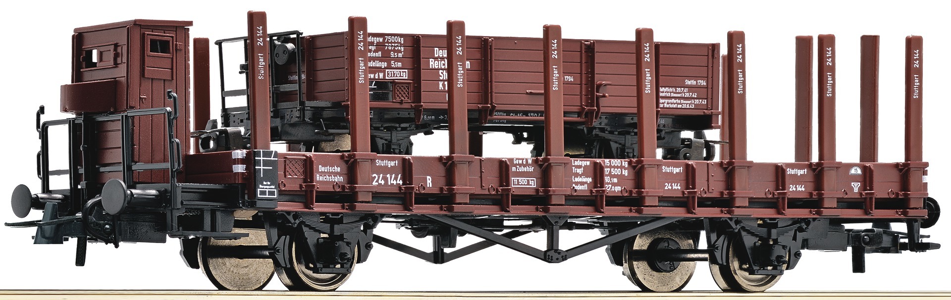 Roco 66355 HO規 DRG 平板車含窄軌貨車