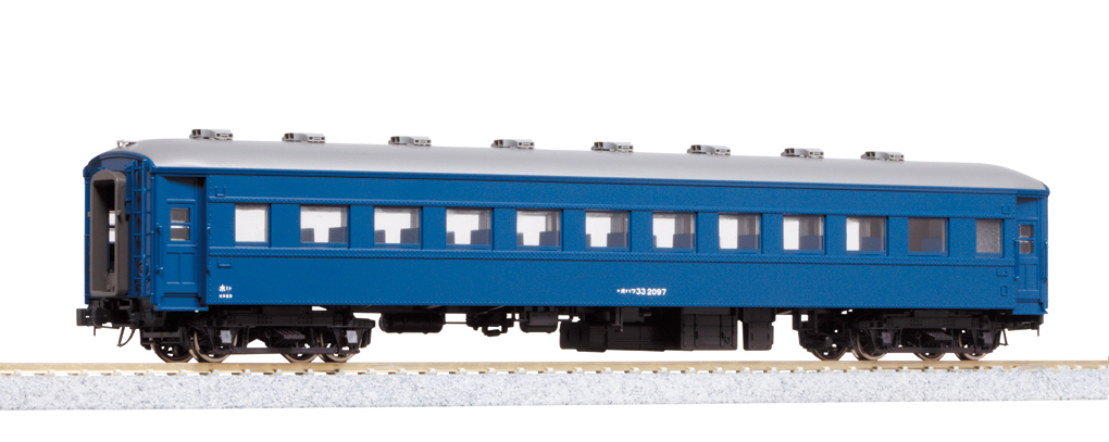 Kato 1-511 HO規 35系 客車廂.藍