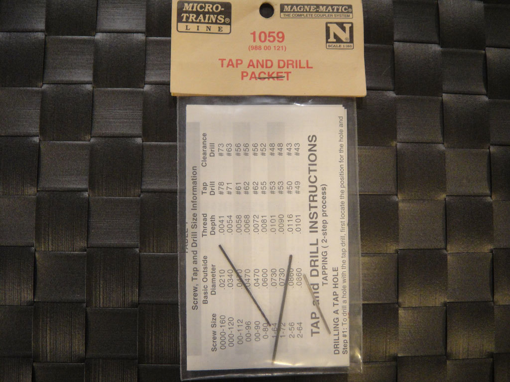 Micro-Trains 1059 Tap and Drill Packet