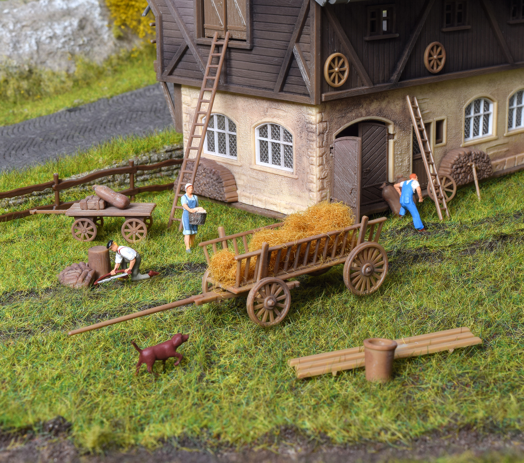 Vollmer 43699 HO規 Deco set Farm 農場周邊配備