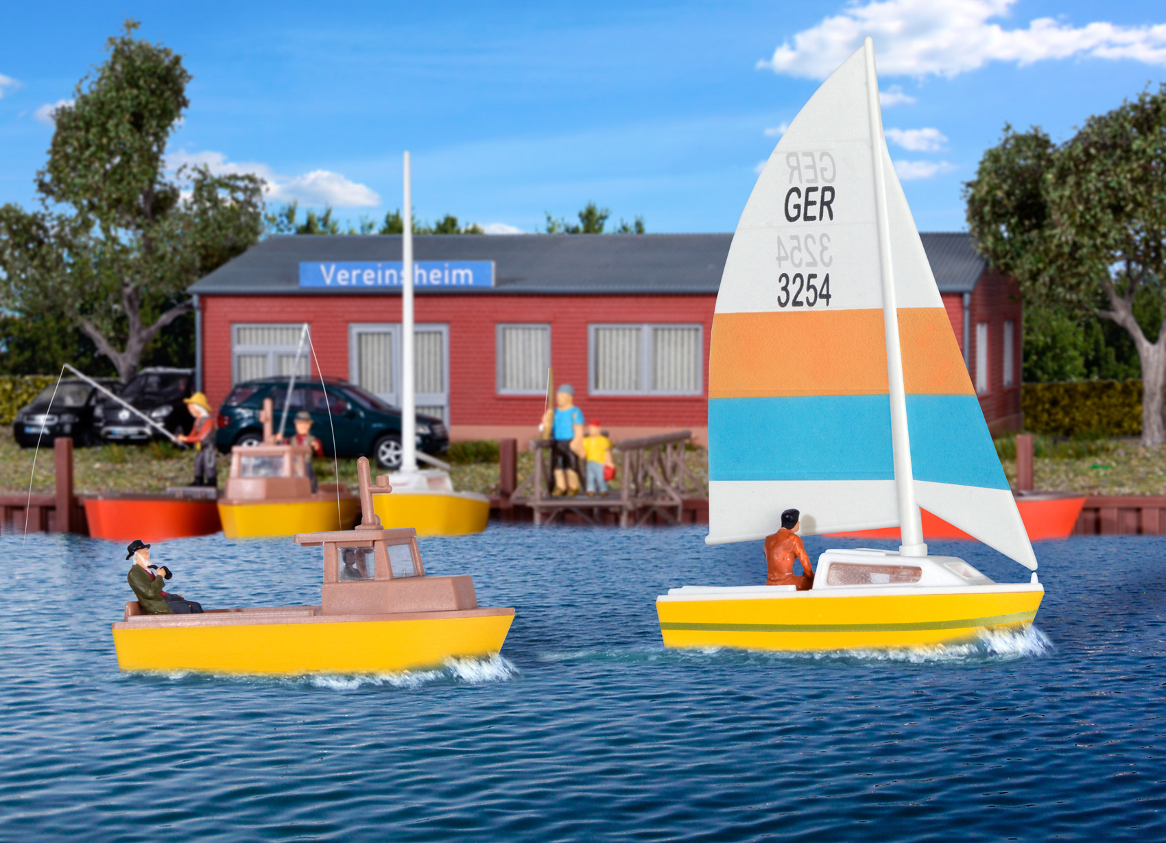 Kibri 39159 HO規 Boat set 船隻組.8艘