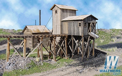 488 Martinsburg Coal Mine O規 馬丁斯堡舊式煤礦場.木頭套件.未上色