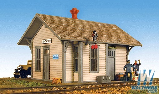 Monroe Models 2210 HO規 Hickson Depot希克森車站.木頭套件.未上色