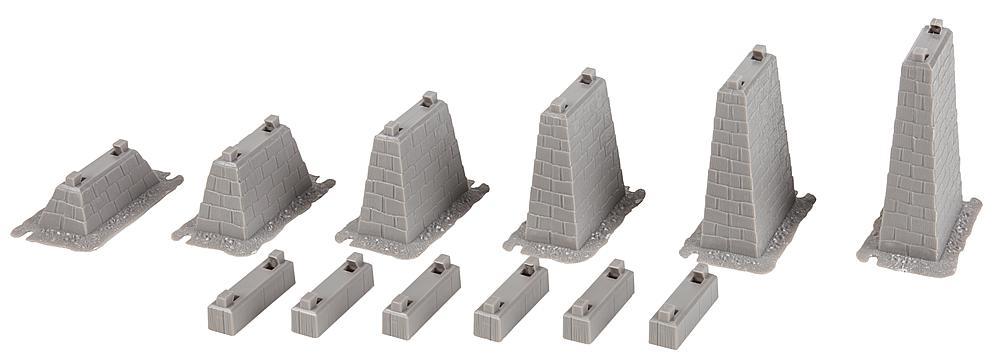 Faller 120472 HO規 Piers 橋墩 6入 ( 15~75 mm )