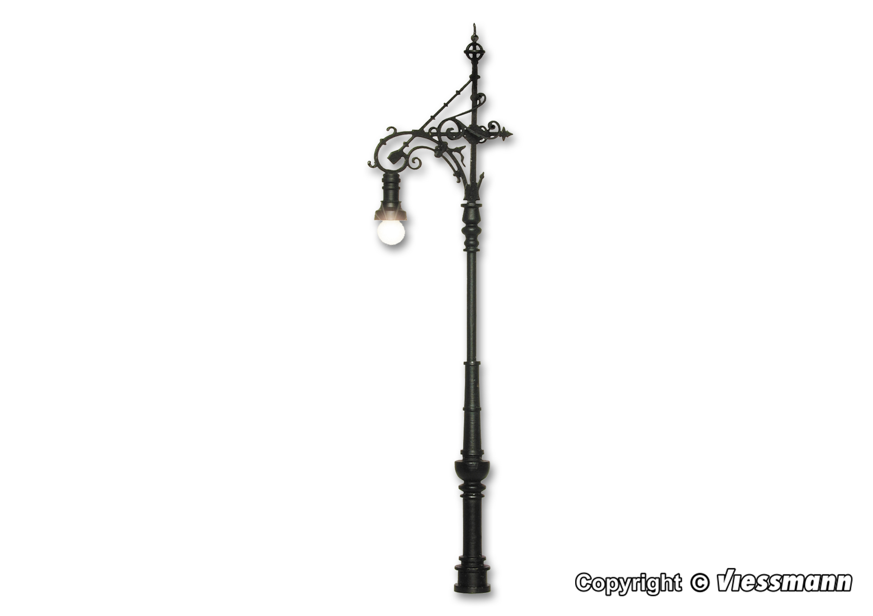 Viessmann 6393 HO規 Lamp Charlottenburg 夏洛特堡風格的路燈 暖白色