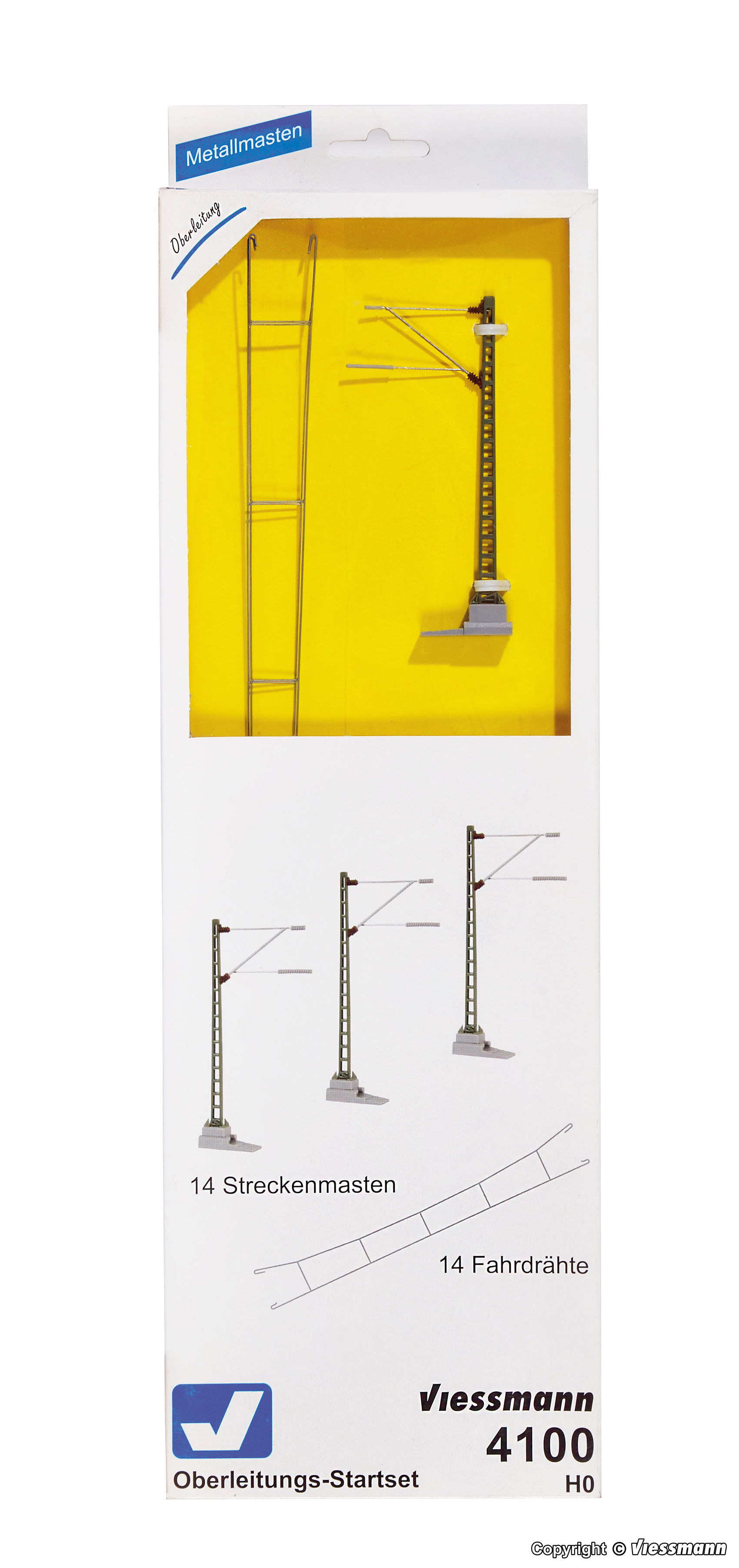 Viessmann 4100 HO規 Start-Set Catenary 架線柱