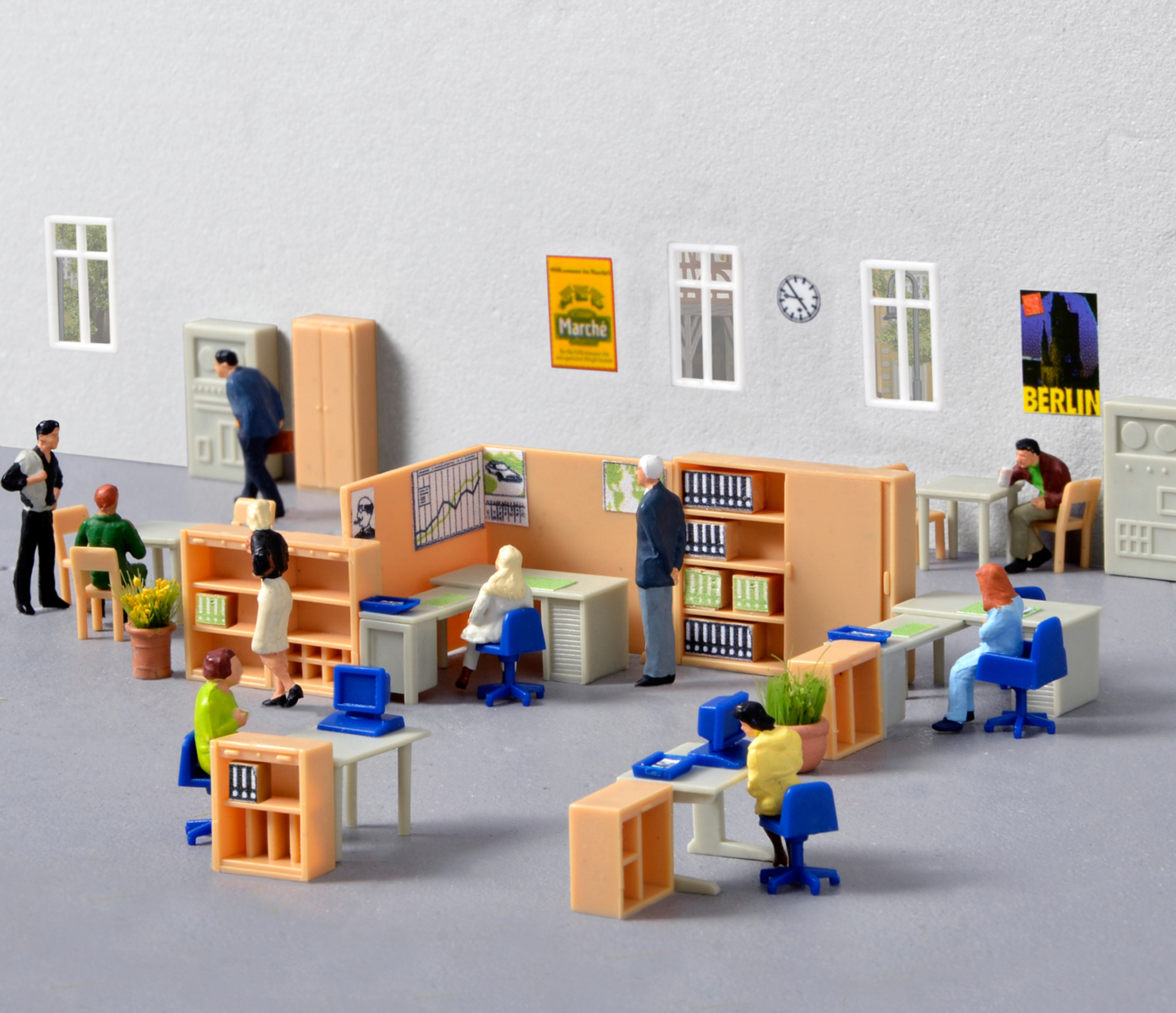 Kibri 38654 HO規 Office furniture 辦公室傢具