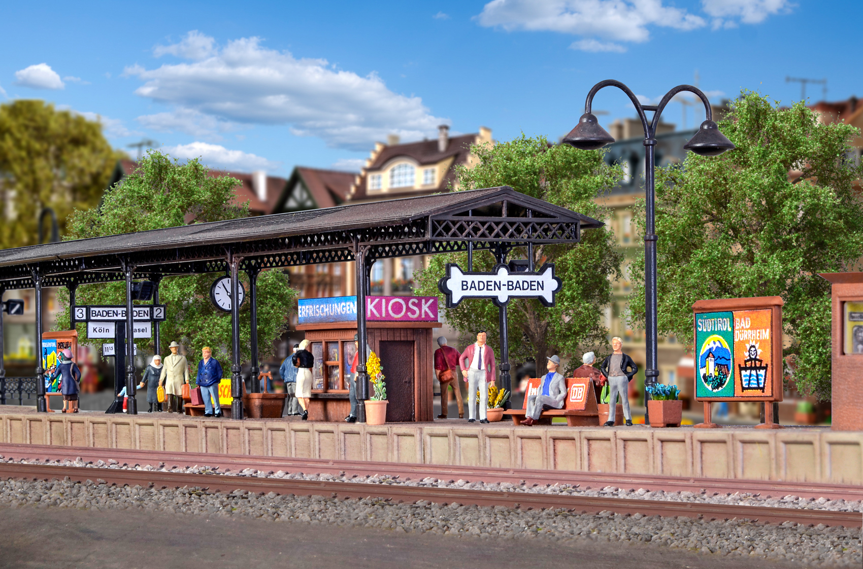 Vollmer 43559 H0 Platform Baden-Baden, six-part, extendible