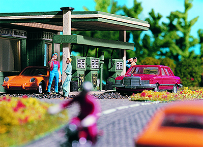 特價 Vollmer 45745 HO規 Petrol pumps  3 pieces 汽油水磊 (3入)