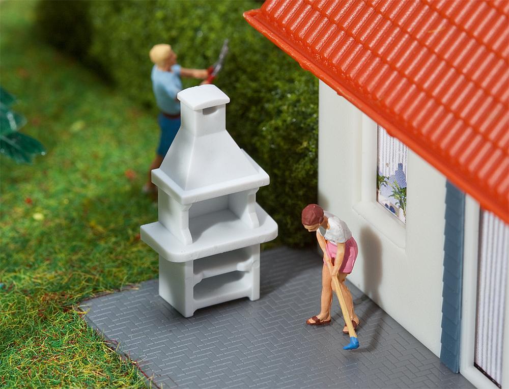 Faller 180902 HO規 2 Garden grills 花園烤肉架 (2入)