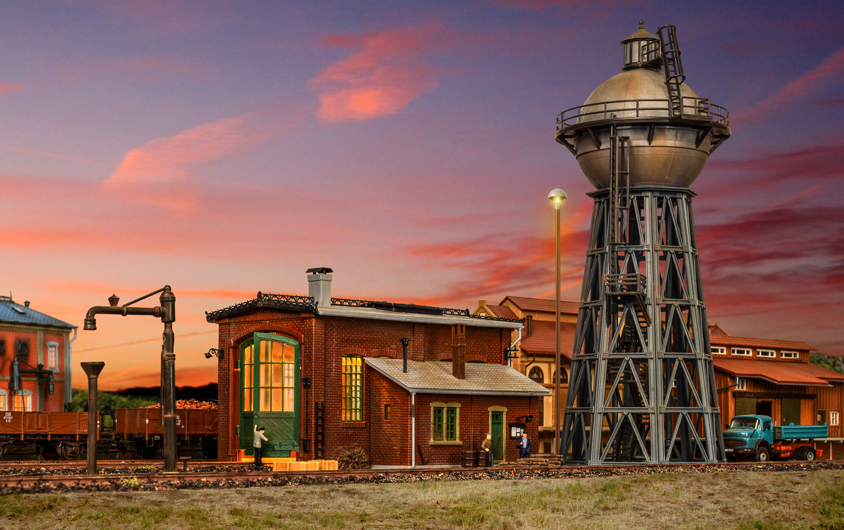 Vollmer 43000 HO規 車站旁的裝置