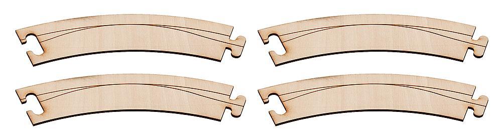 Faller 161920 HO規 Laser-Street street curve 45° 彎的街道 (4入)