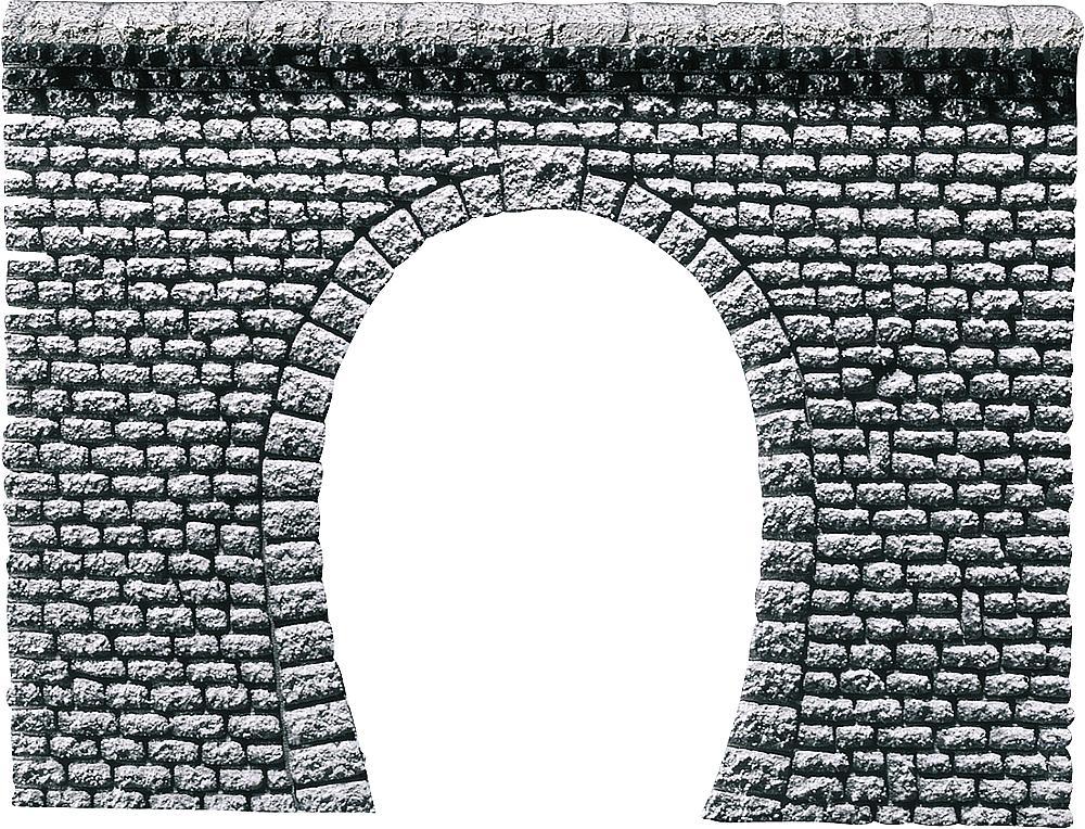 Faller 170880 HO規 Decorative sheet tunnel portal Pros, Natural stone ashlars 單線隧道口