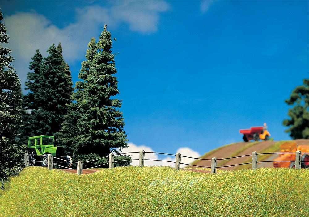 Faller 180432 HO規 Iron fence with concrete posts 水泥柱鐵圍欄