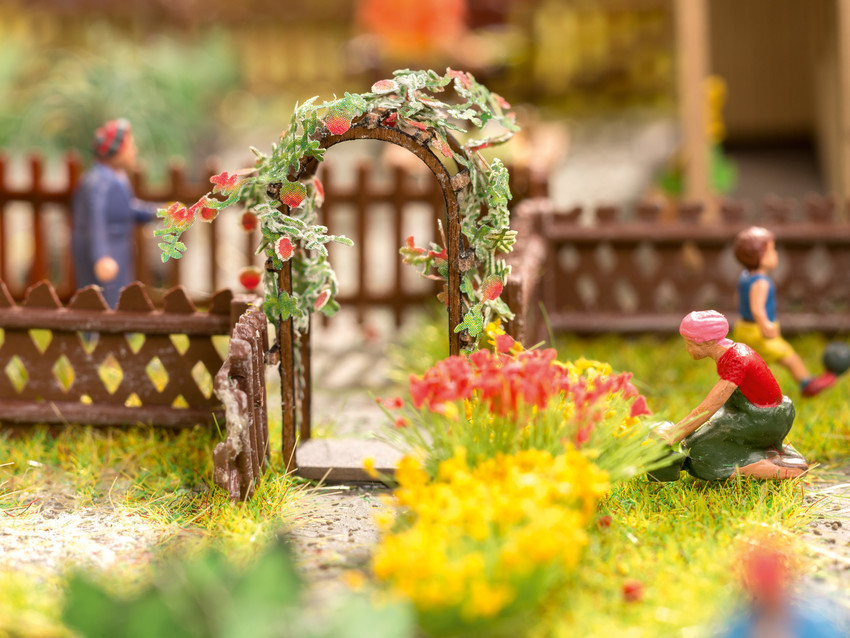 Noch 14228 HO規 Rose Arch 玫瑰拱門 (2入)