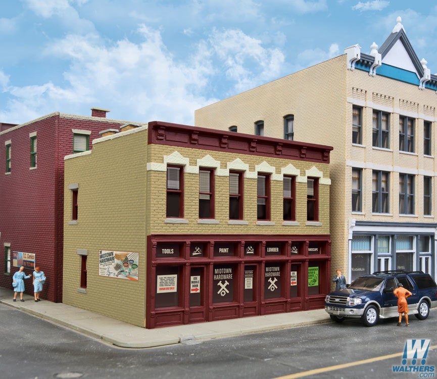 Walthers 931-812 HO scale, Midtown Hardware