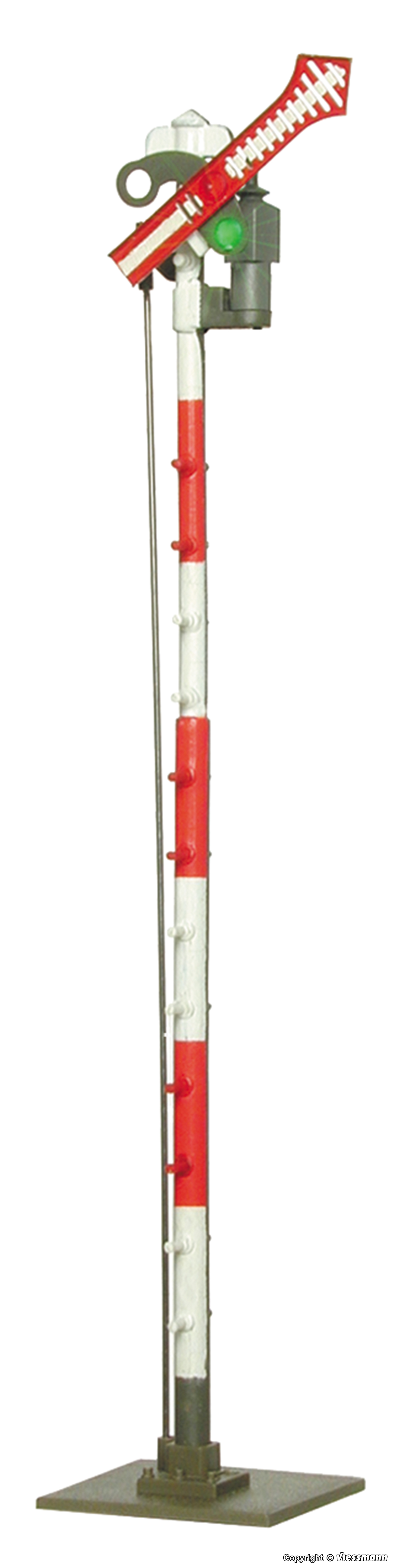 Viessmann 4507 HO規 單臂信號機.電動