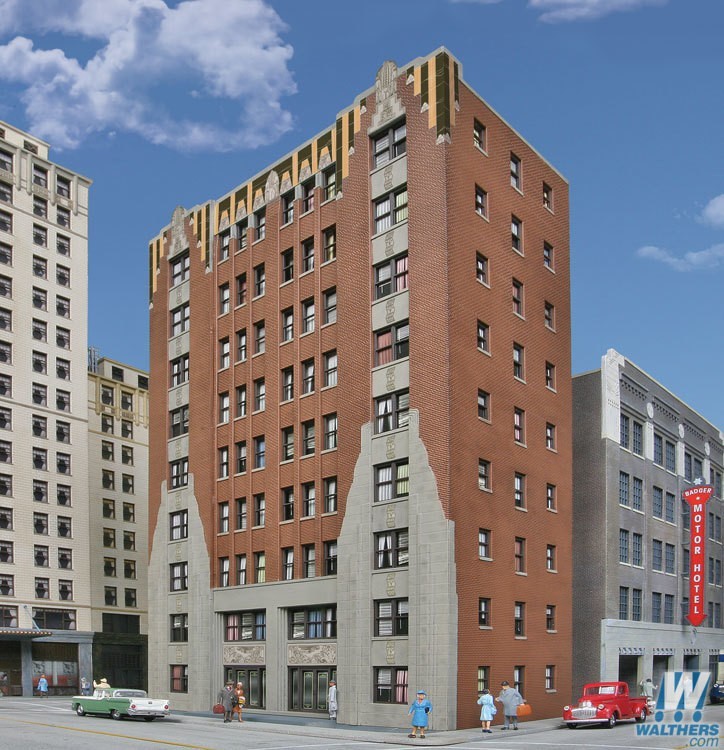 Walthers 933-3770 HO scale, City Apartment Building