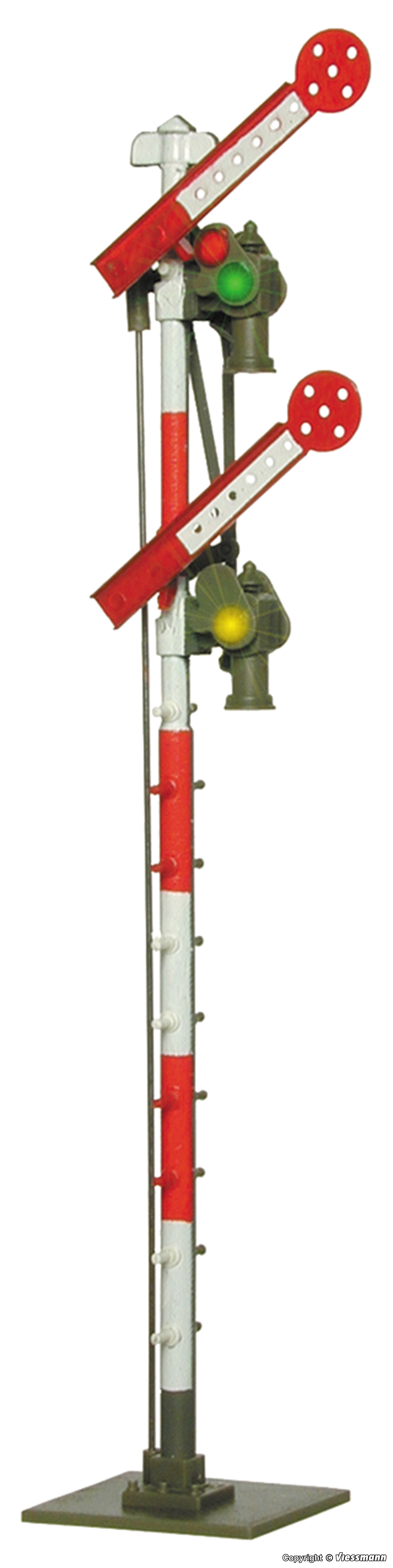 Viessmann 4521 HO規 雙臂信號燈.電動
