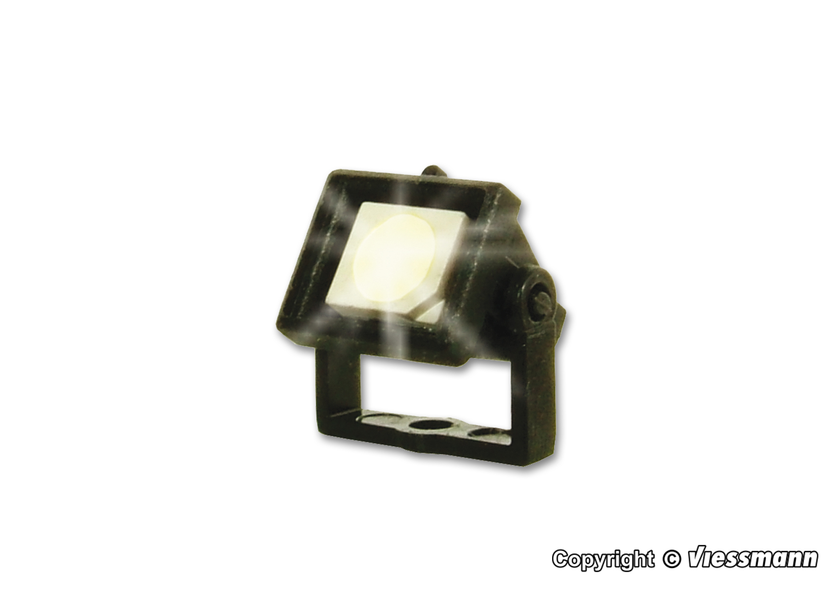 Viessmann 6333 HO規 Floodlight spot square LED white 投射燈.白光