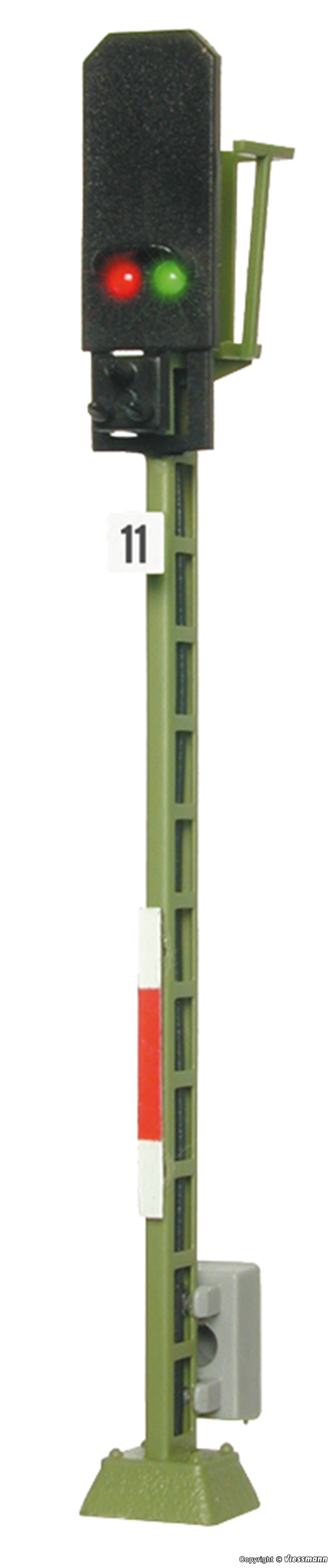 Viessmann 4011 HO規 Colour light block signal 信號燈.會亮燈