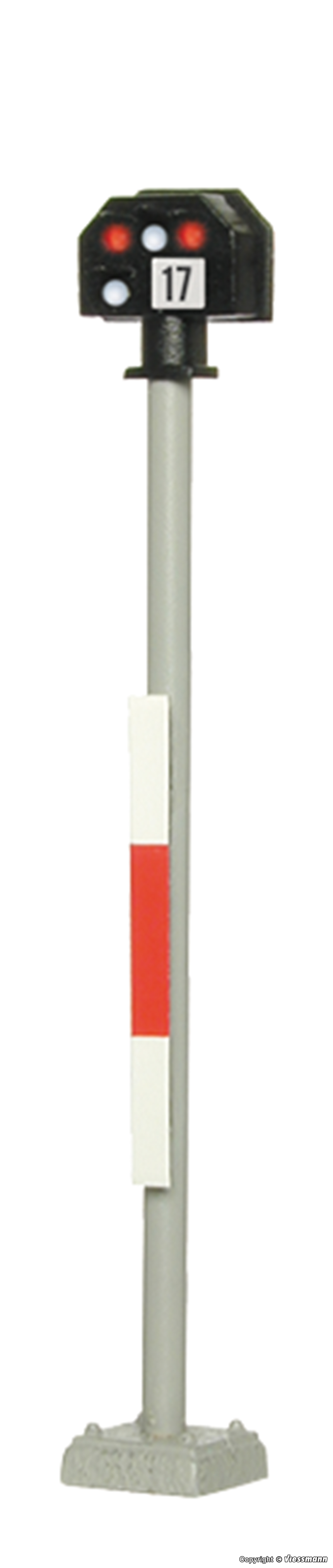 特價 Viessmann 4017 HO規 Colour light stop signal 信號機.2紅2白