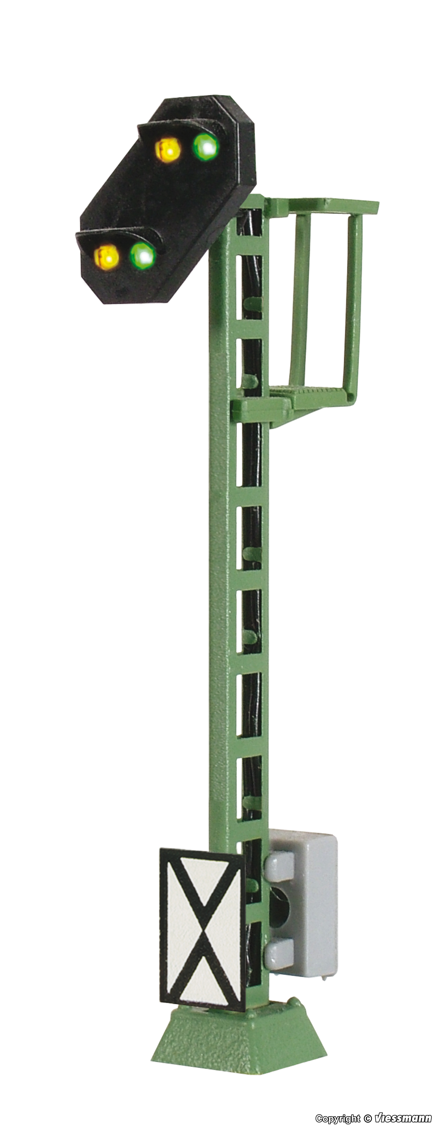 Viessmann 4720 HO規 Colour light distant signal with multiplex 信號燈.6cm