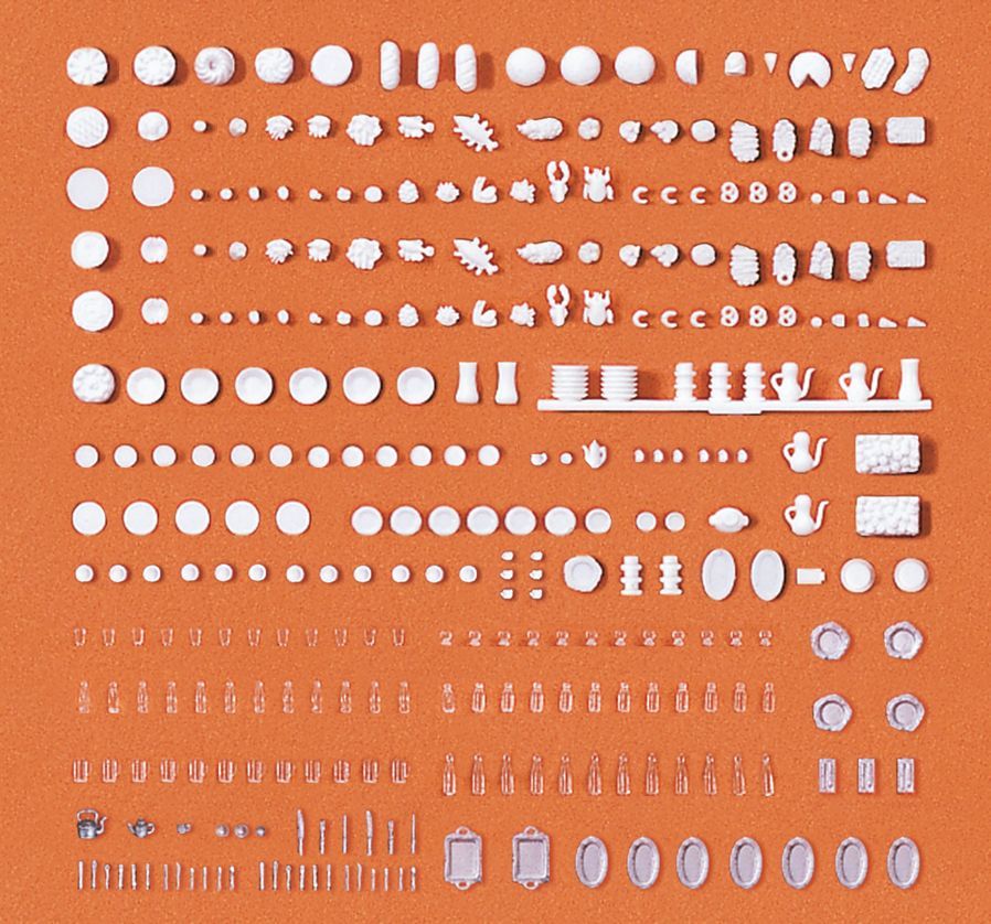 Preiser 17220 HO規 菜餚+餐具