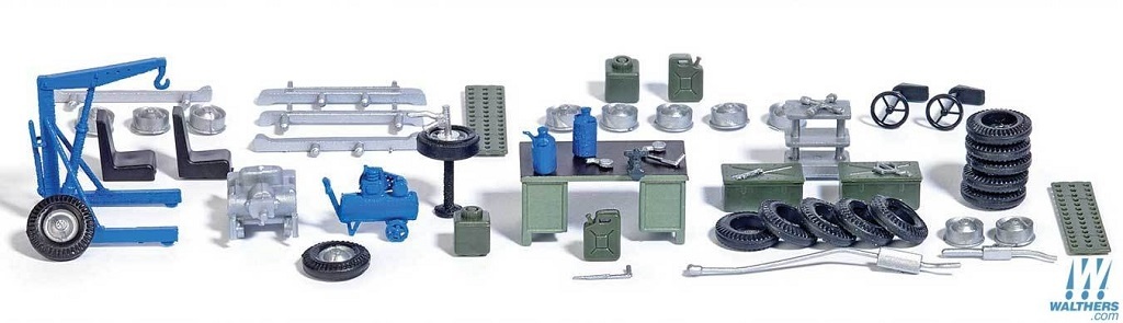 SceneMaster 949-4167 HO規 車庫的配件