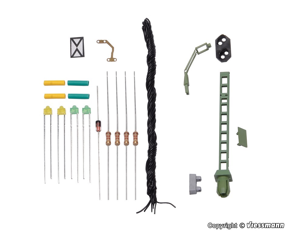 Viessmann 6730 HO規 Colour light distant signal 信號燈.套件