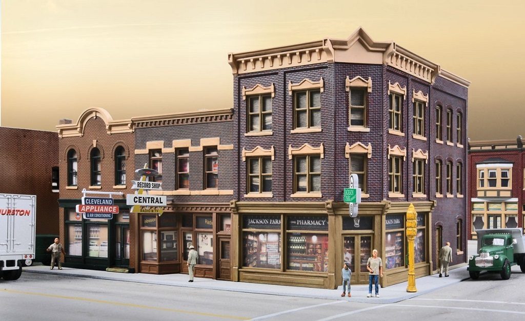 Walthers 933-4041 HO scale, Merchants Row V