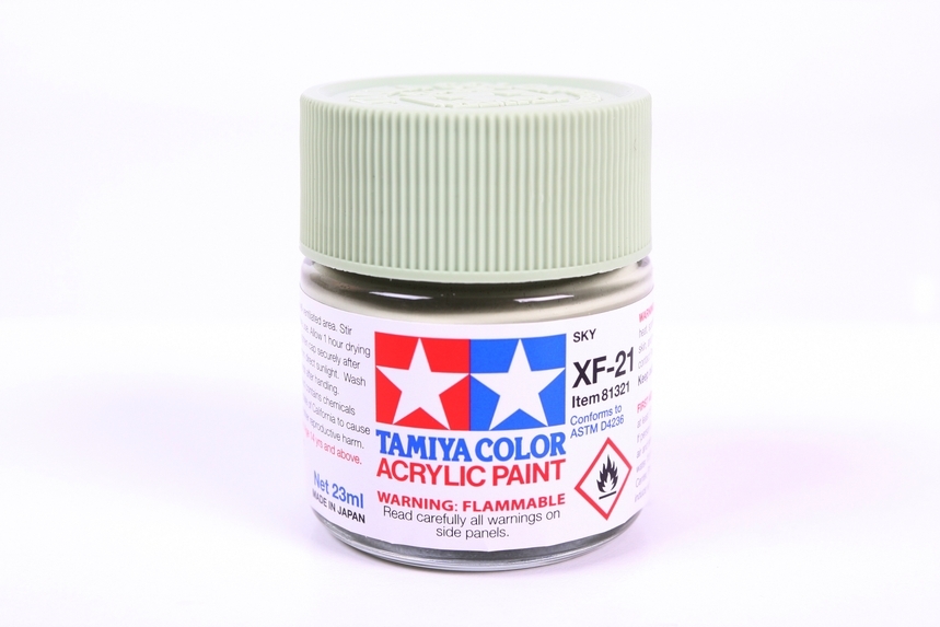 Tamiya 81321 XF-21 水性模型漆.23ml.淺綠