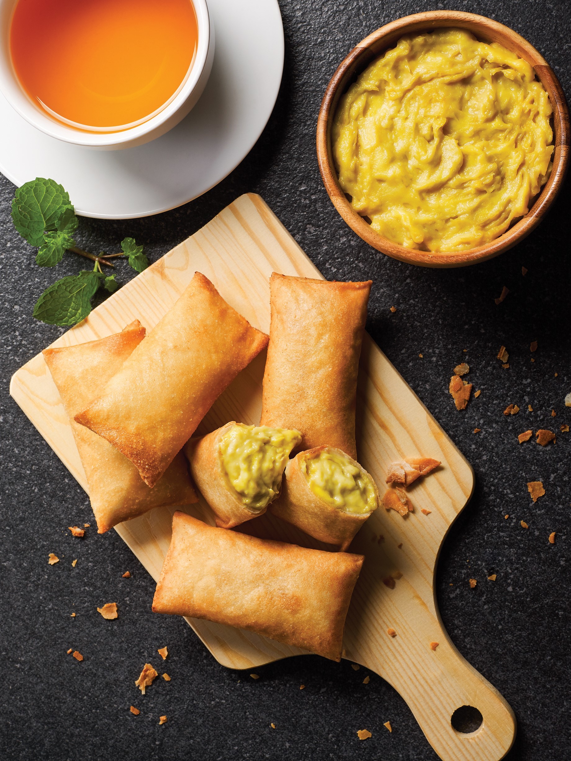 Musang King Durian Popiah 猫山王榴莲薄饼