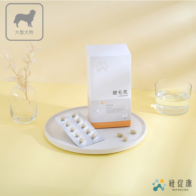 健毛亮 【大犬適用】 60錠
