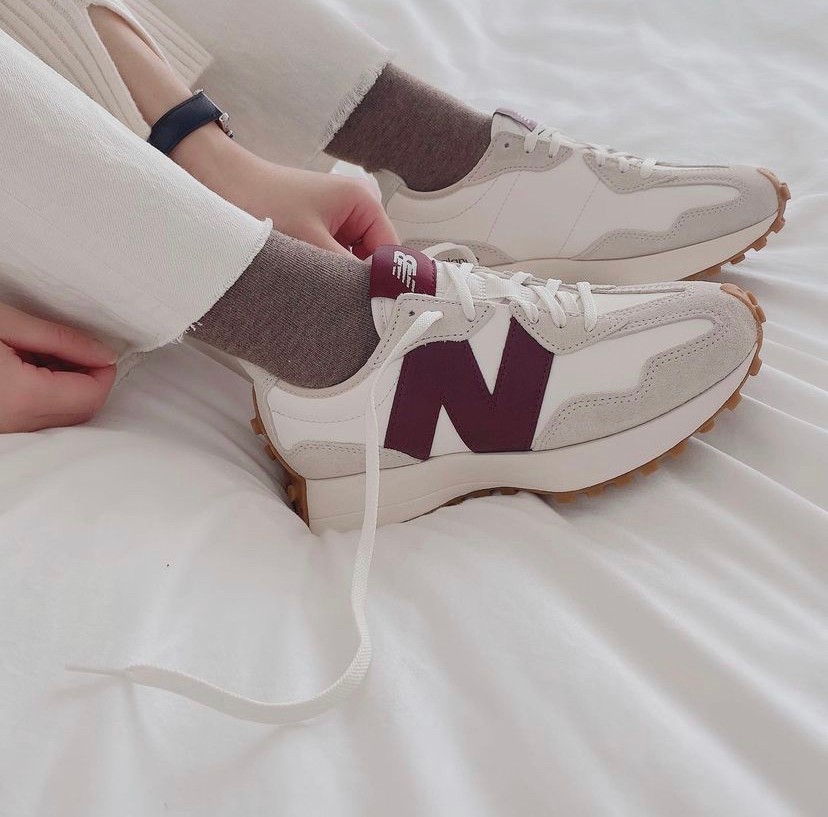 <零碼NB出清來拉❗>New Balance 327 勃根地酒紅皮革 🍷
