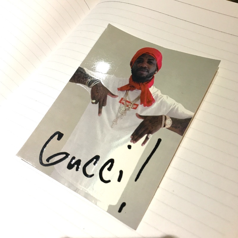 Supreme x Gucci mane 2016 正版貼紙