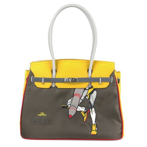 RADIO EVA 697 EVANGELION Large Boston Bag by mis zapato