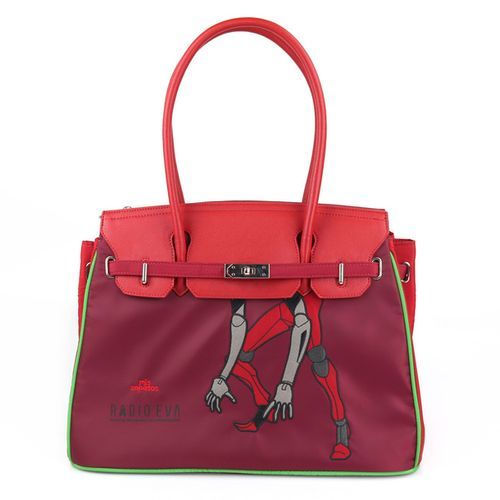 RADIO EVA 697 EVANGELION Large Boston Bag by mis zapatos/レッド（2号機）(大手提包)