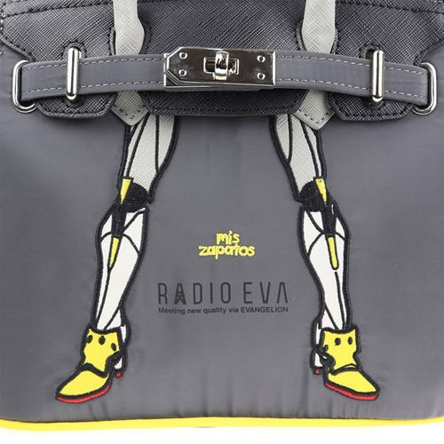 RADIO EVA 698 EVANGELION Small Boston Bag by mis zapatos/イエロー（零号機））（小手提包)
