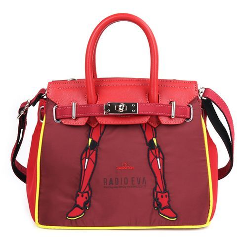 RADIO EVA 698 EVANGELION Small Boston Bag by mis zapatos/レッド（2号機）（小手提包)